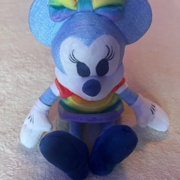 NEW Disney 10” Minnie Mouse PRIDE rainbow - Picture 2 of 6